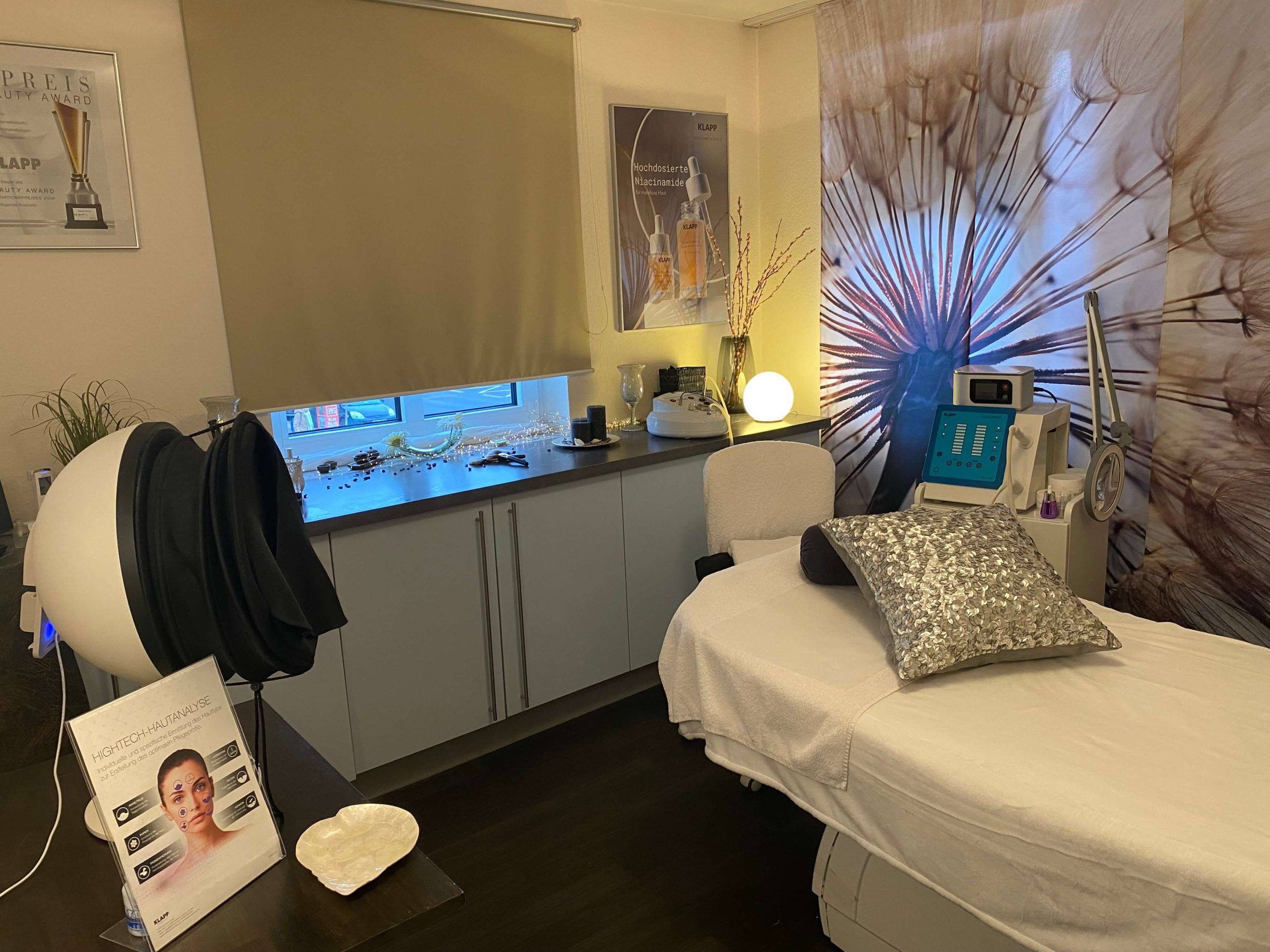 Behandlungsraum im Kosmetikstudio Oase der Sinne Hürth