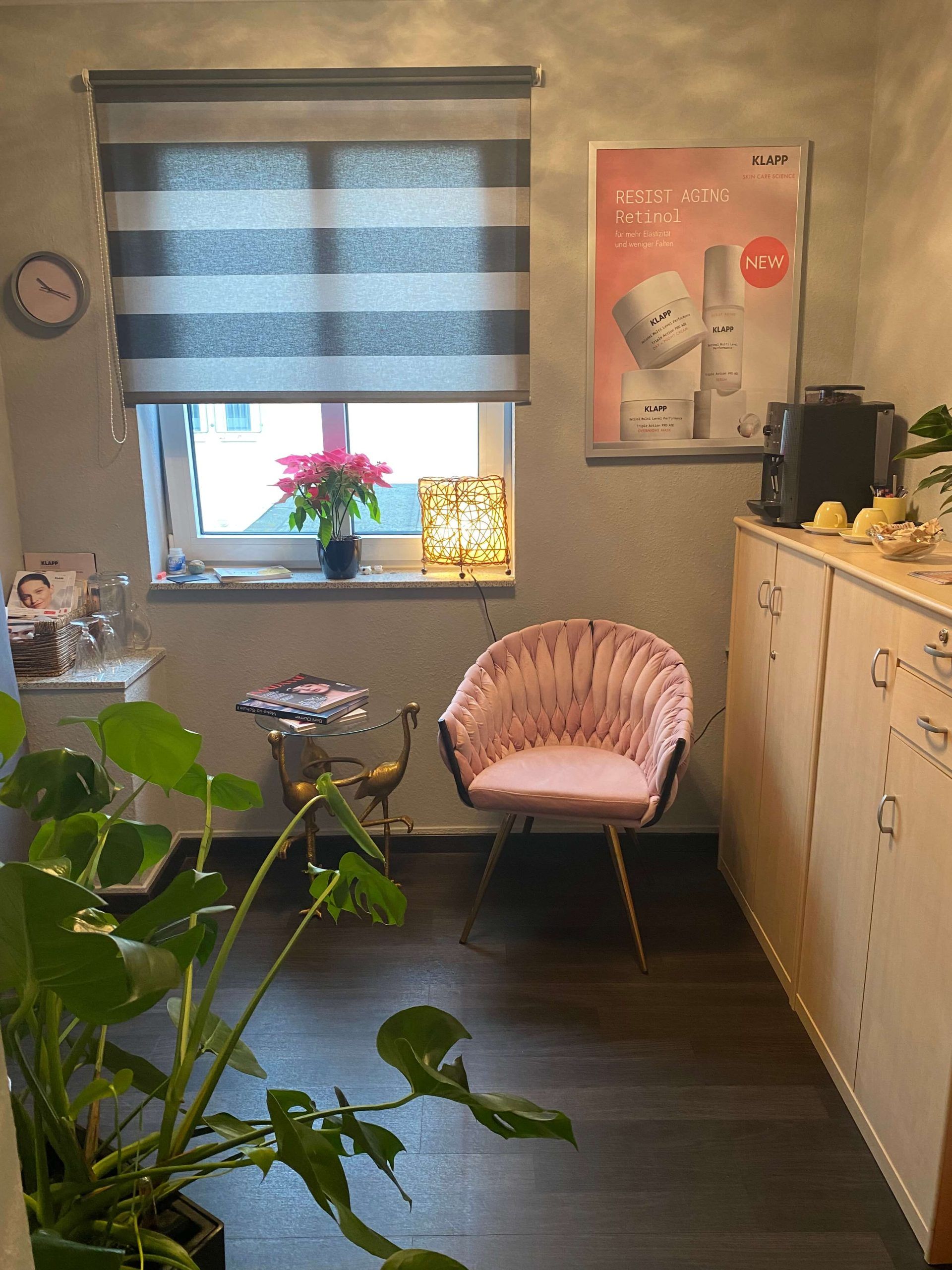 Wartebereich im Kosmetikstudio Oase der Sinne Hürth